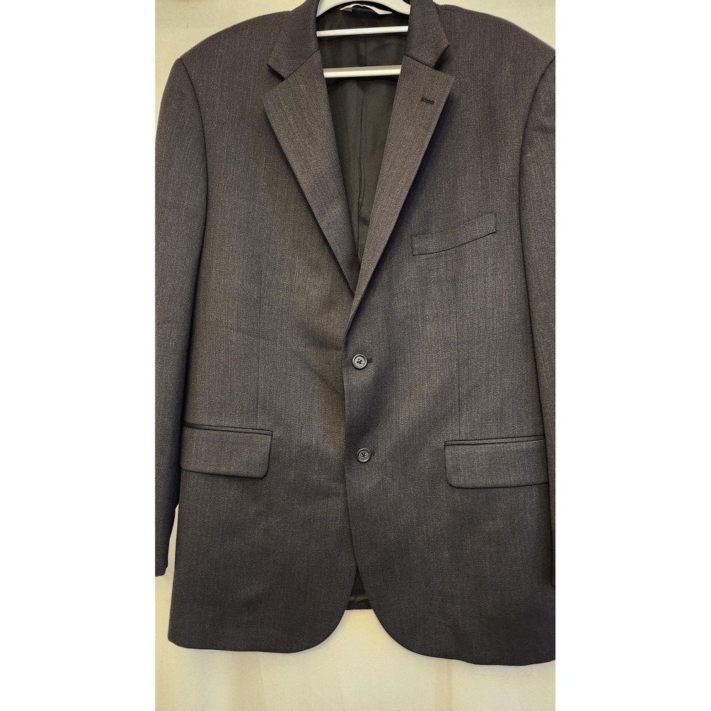 Pronto Uomo Blazer Mens 44R Gray 100% Wool Sport Coat Jacket‎ Korea Business - Picture 3 of 15